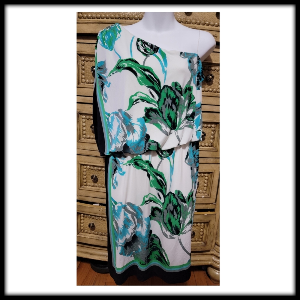 One shoulder dress. Size 14, Dressbarn